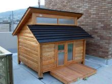 ミニチュアシュナウザーの犬小屋防音タイプ 27.外置きの防音犬小屋